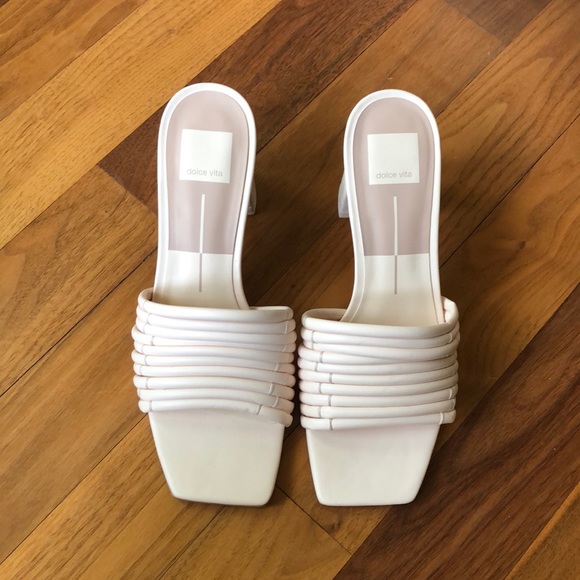 NWT Dolce Vita Ivory Evereve Priana Heel Sandal